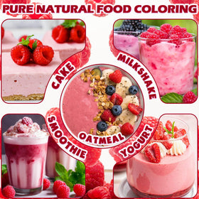 ERCorArt Raspberry Powder in smoothie glass suggests quick natural flavor enhancement