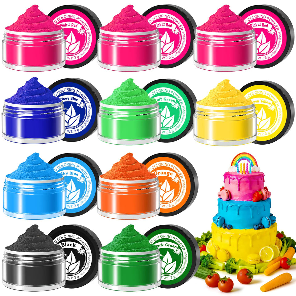 ERCorArt natural food coloring powder in rose pink for vibrant cake decorating