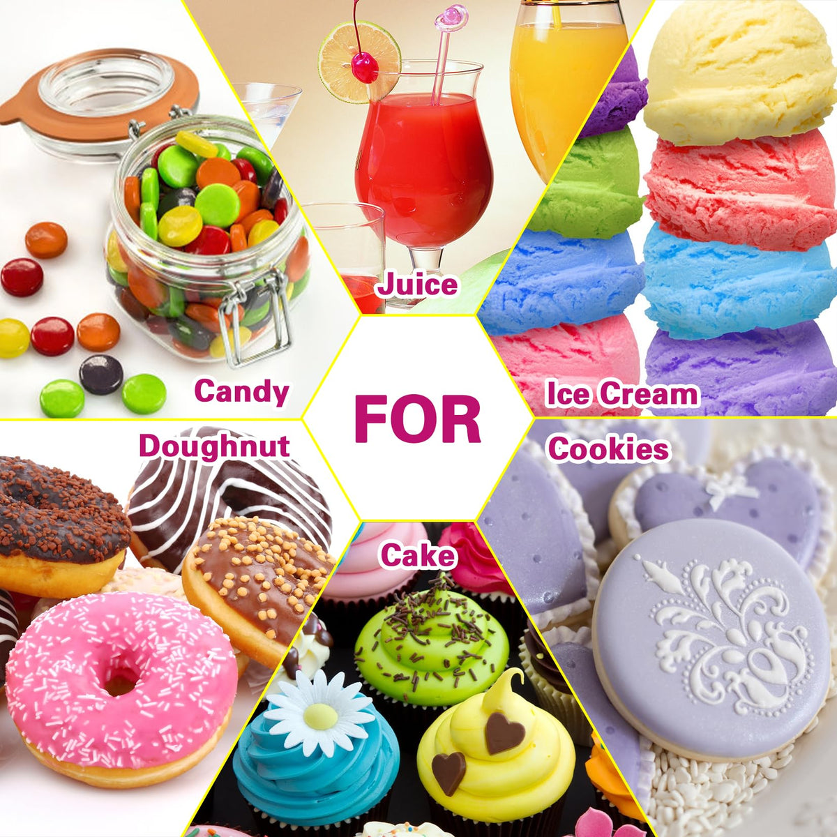 ERCorArt safe food-grade bottle highlights non-GMO, gluten-free, sugar-free attributes.