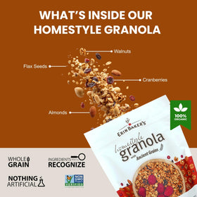 Erin Baker's granola as a yogurt topping adds versatile, crave-worthy crunch and flavor.