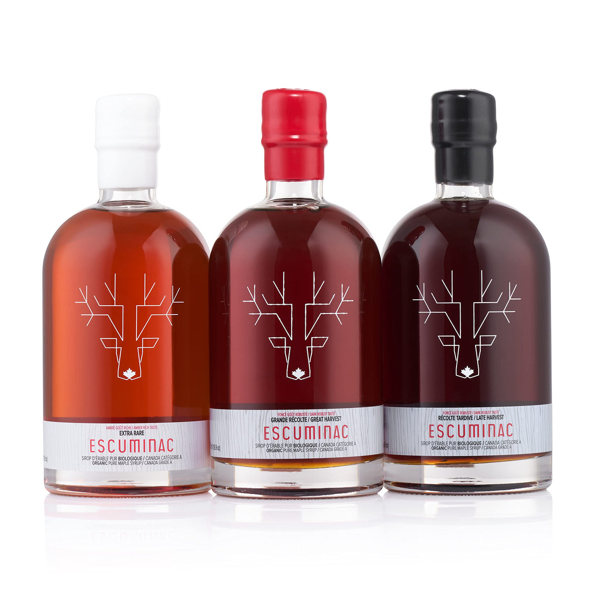 Escuminac three-harvest bundle display ideal for tasting and gifting