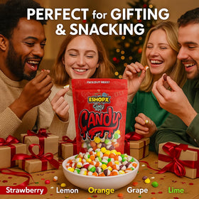 Gift basket idea with EShopX Rainbow Candy for celebrations