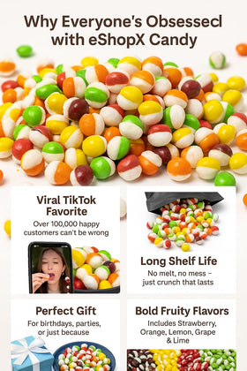 Party snack: EShopX Rainbow Candy adds color and crunch to events