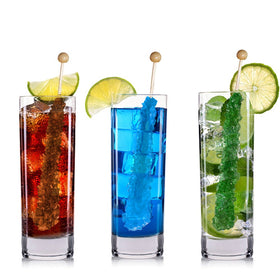 Espeez blue raspberry rock candy sticks individually wrapped for guest-ready treats.