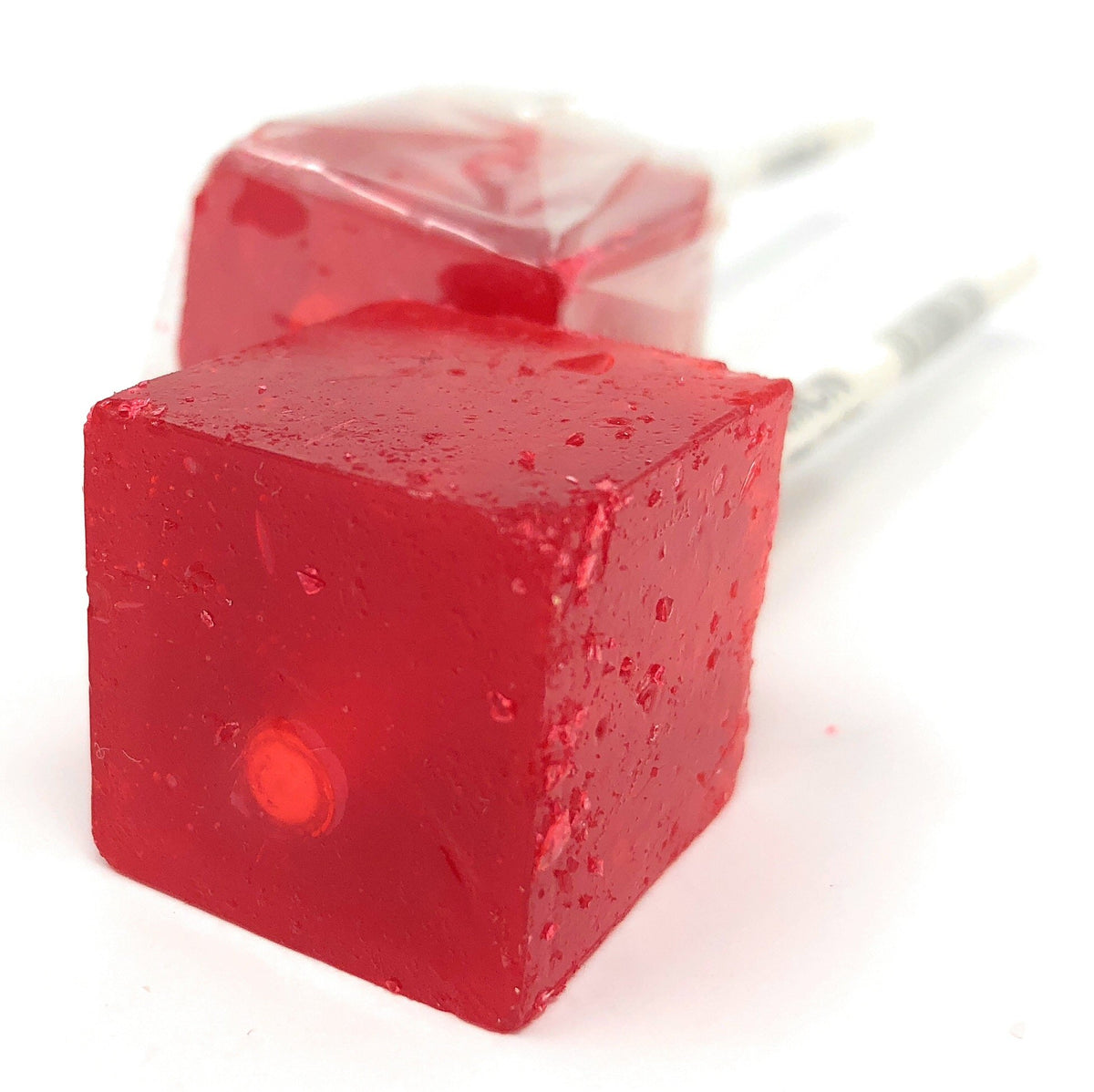 Espeez cube-lollipop wrapped packaging is ideal for bulk party favors.