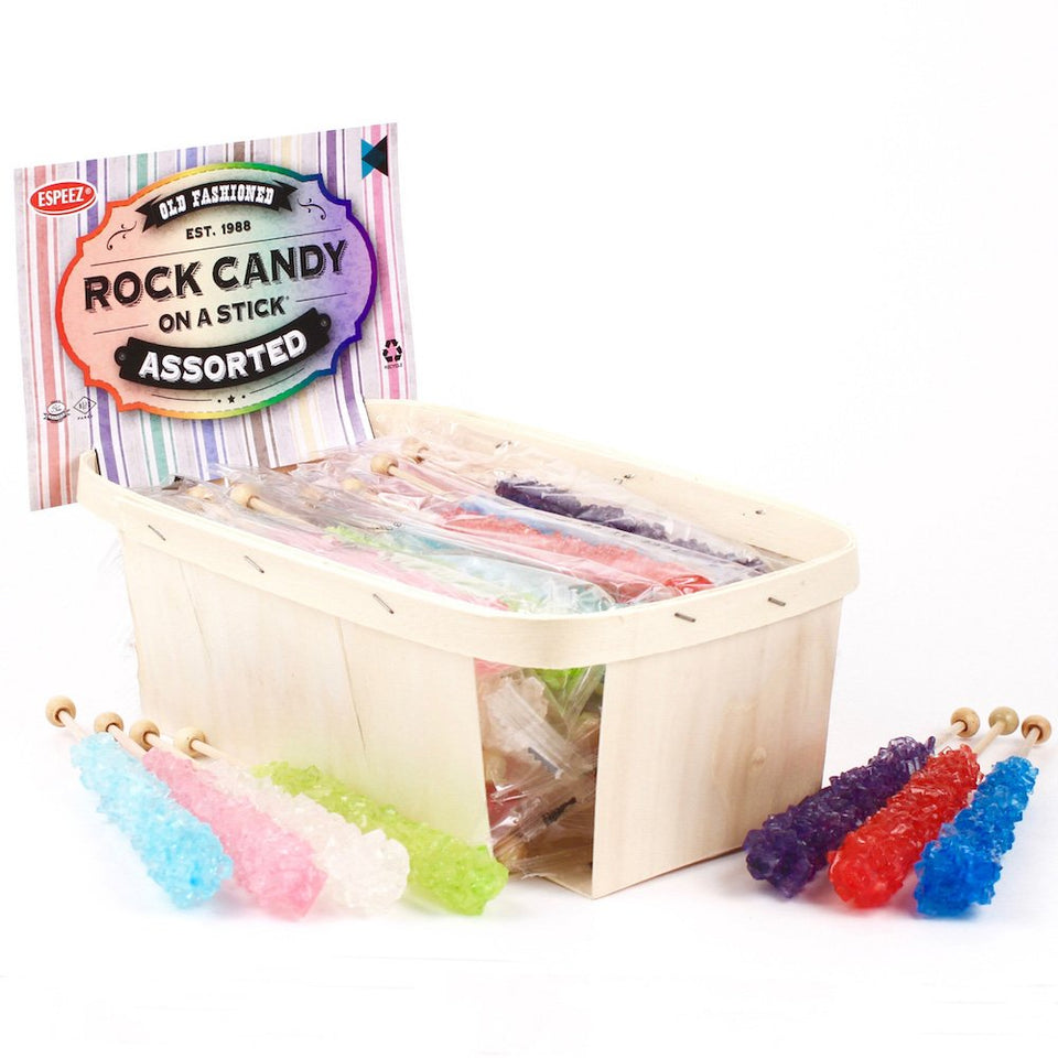 Espeez extra-large rock candy stick, 22g, 5-inch candy portion on a 6.5-inch stick.