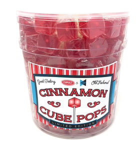 Espeez cinnamon cube lollipop, ideal for party favors and candy buffets.