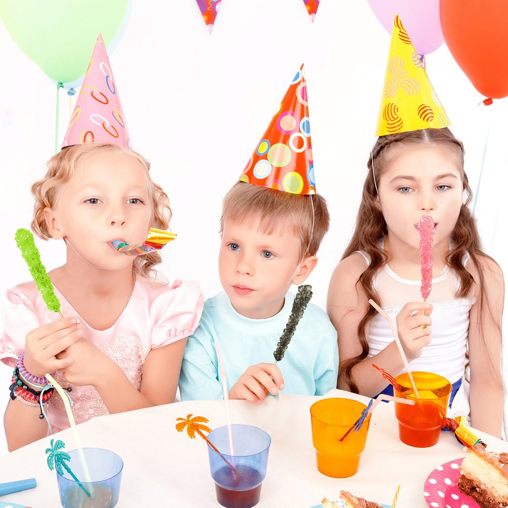 Espeez party favors pink rock candy stick perfect for tea parties