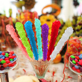 Espeez rock candy sticks pair nicely with cocktails and beverages for celebrations.