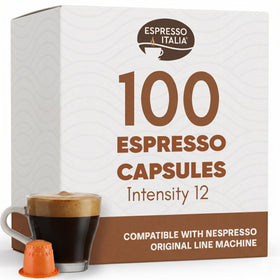 Espresso Italia FORTE pods in Nespresso Original packaging for convenient home brewing.