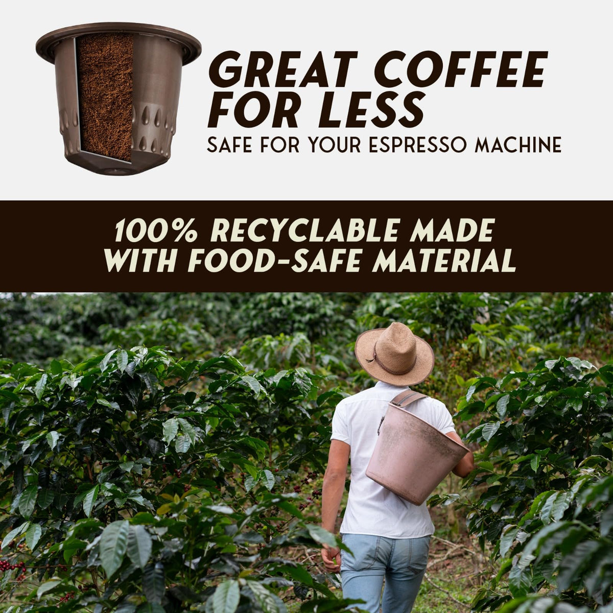 Thick crema and smoky flavor in a premium Italian cup.