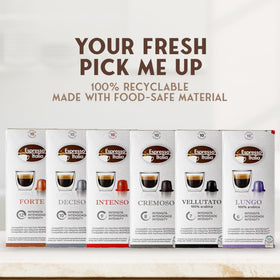 Espresso Italia Forte intensity capsule from the collection.