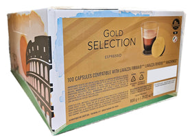 Espresso Italiano Gold Selection capsules for RIVO machines delivering bold crema