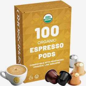 Espressoro 100 Organic Espresso Capsules Variety Pack — USDA Organic, versatile for mornings