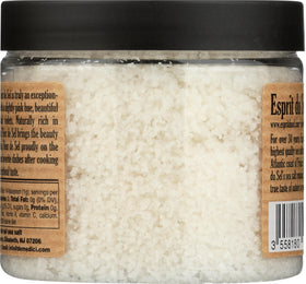 Esprit Du Sel Fleur De Sel close-up crystals highlight gourmet seasoning potential.