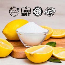 Essencea Citric Acid powder bulk bag ideal for flavoring and preservation prep.