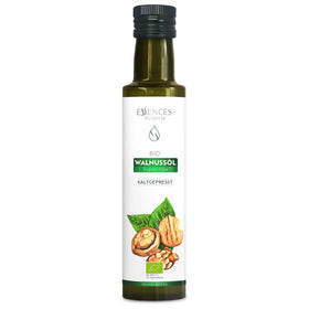Essences Bulgaria Walnut Oil bottle pour—light texture ideal for drizzling.