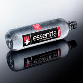Essentia Ionized Alkaline Water with 9.5 pH label suggests alkaline quality.