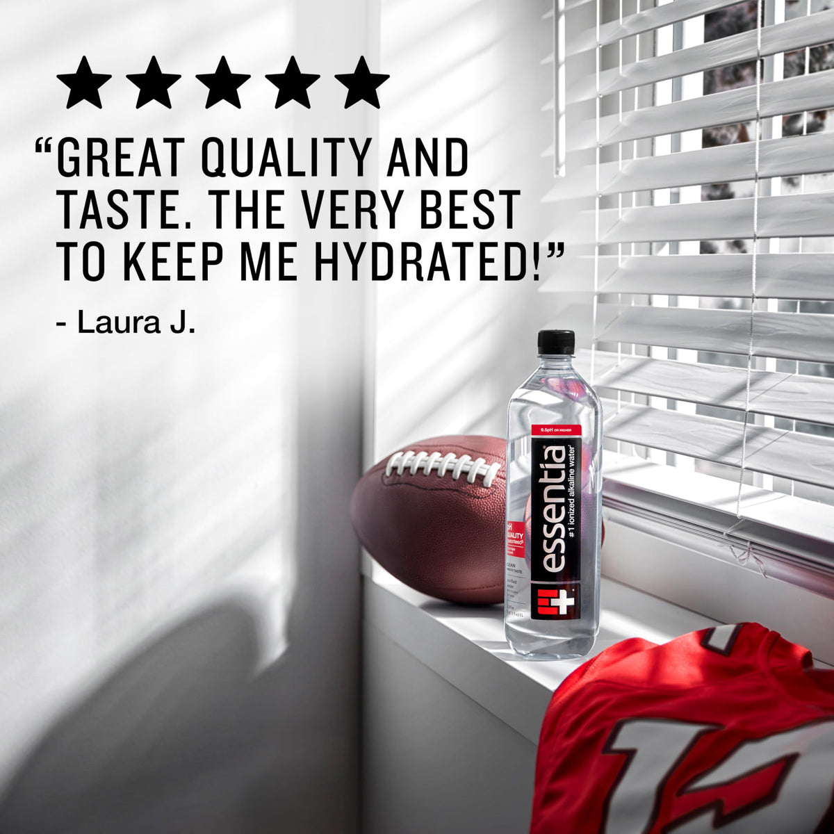 Essentia Water in an office setting promotes steady hydration.