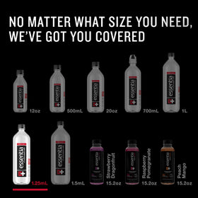 Essentia Water cap and packaging are recyclable for eco-conscious hydration.