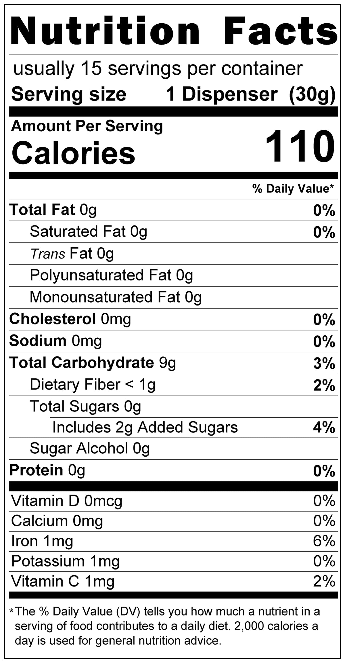 Essenzefruits Acai Powder ingredients illustration showing simple vegan formula.