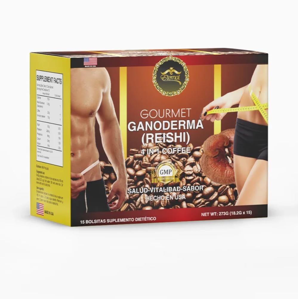 Eternal Spirit Beauty Asian Latte Ganoderma Singles packets for convenient on-the-go energy.