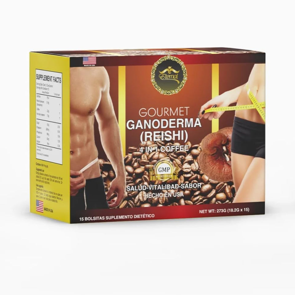 Eternal Spirit Beauty Asian Latte Ganoderma Singles packets for convenient on-the-go energy.
