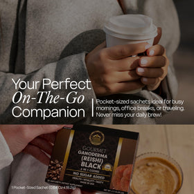 Eternal Spirit Beauty bold roast coffee in cup with steam