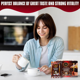Digestive-friendly mug featuring Eternal Spirit Beauty Ganoderma coffee.