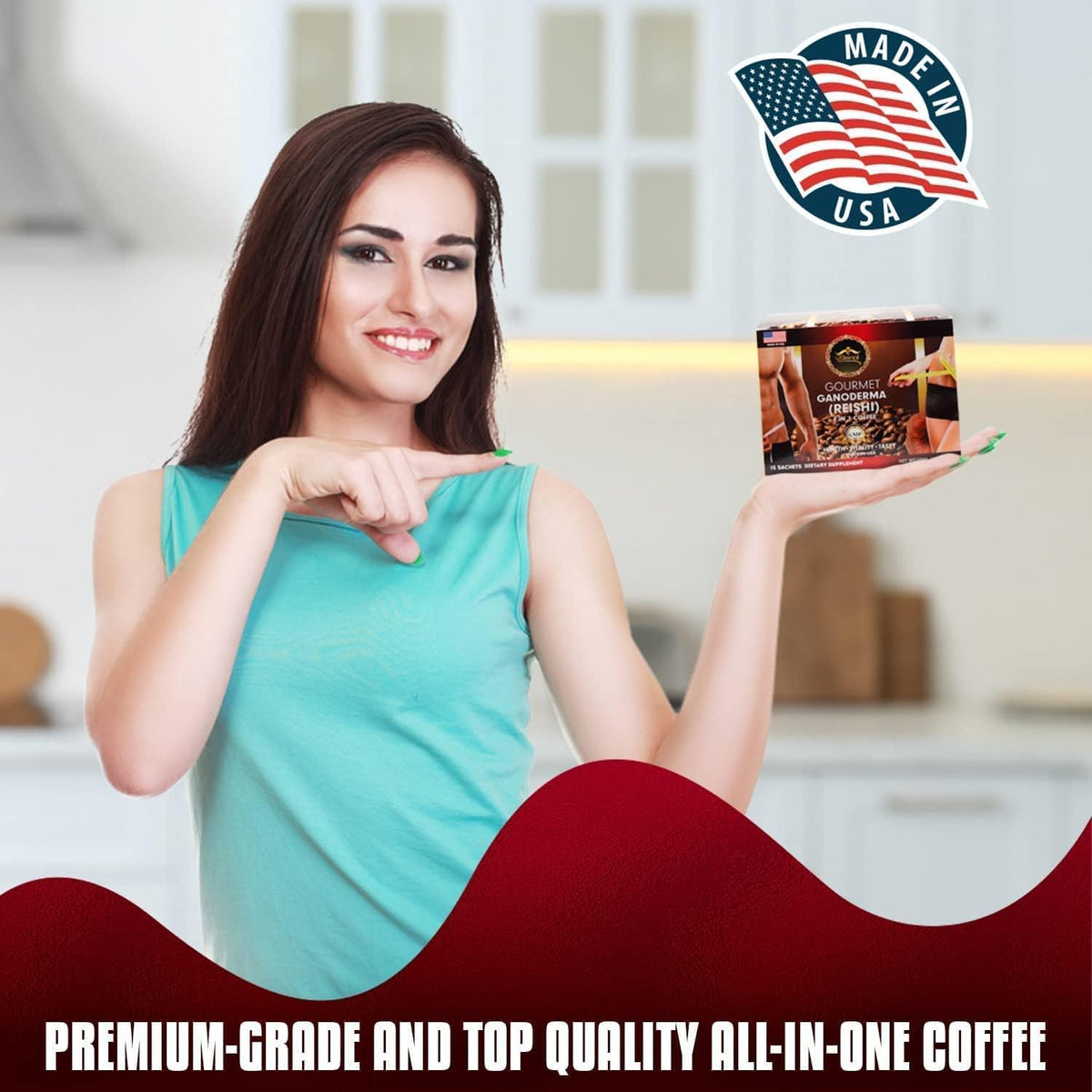Morning coffee moment with Eternal Spirit Beauty Asian Latte Ganoderma Singles.