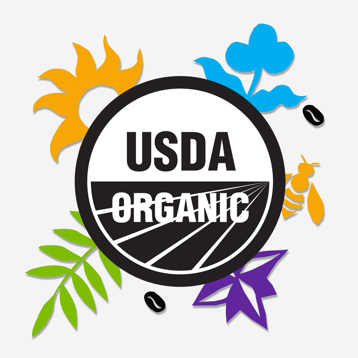 Ethical Bean Organic certification badge on packaging