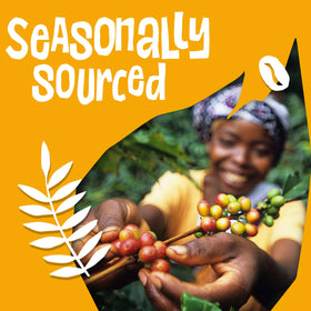 Resealable bag tab preserves freshness of Ethical Bean coffee