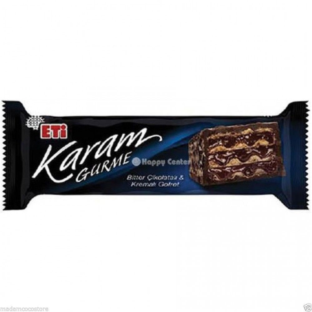 ETİ Karam Gurme wafer produced in Turkey by ETİ brand craftsmanship.