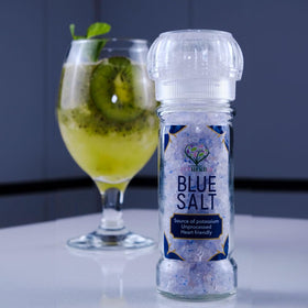 Eupherbia Blue Salt finished dish highlighting delicate mineral notes.