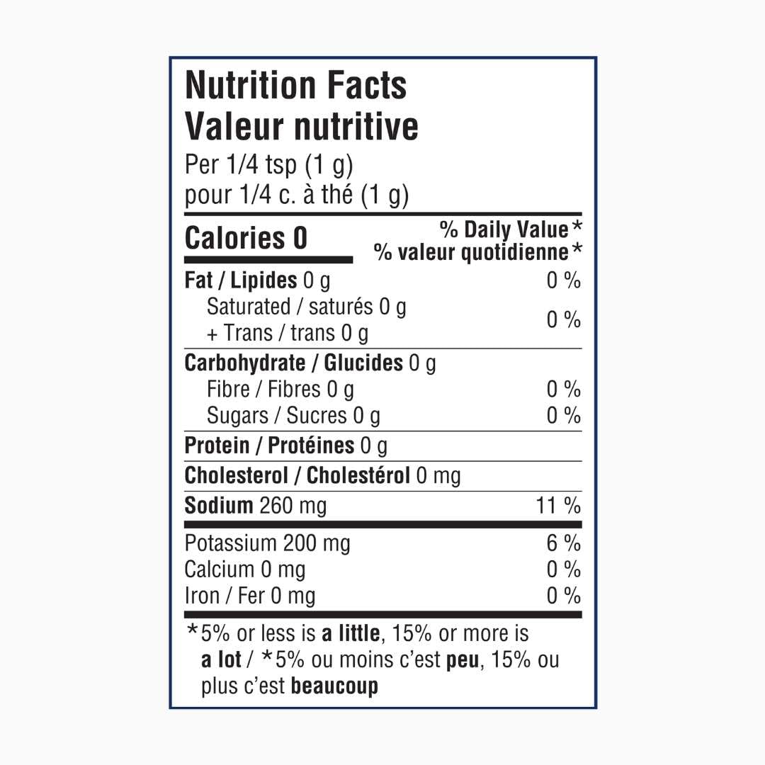 Kosher-certified Eupherbia Blue Salt signifying trusted quality for meals.