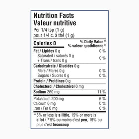Kosher-certified Eupherbia Blue Salt signifying trusted quality for meals.