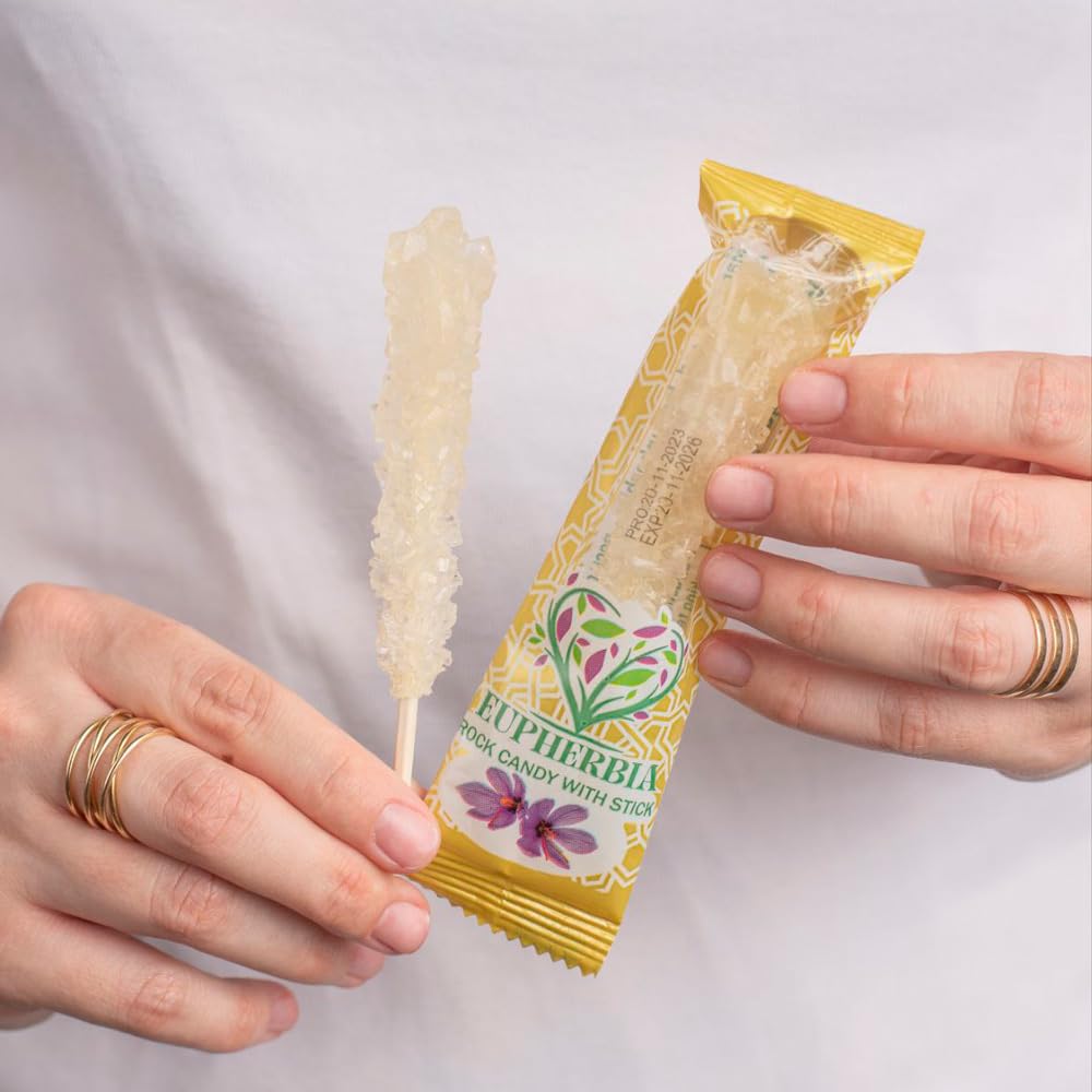 Eupherbia Rock Candy Sticks elegant display suggests versatile sweetening.