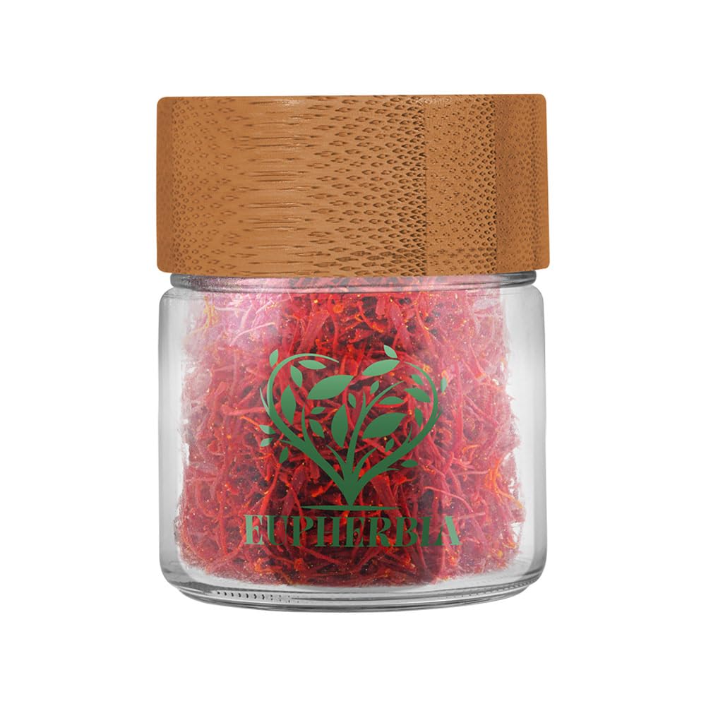 Eupherbia saffron threads aromatic fragrance enhances desserts and beverages.