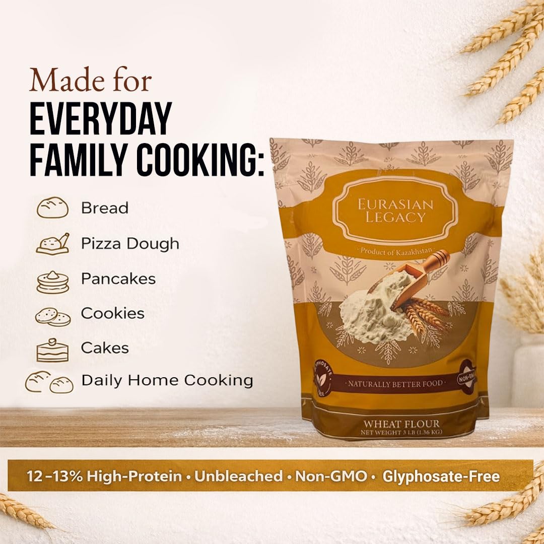 Eurasian Legacy bread and pizza dough ideas using premium flour.