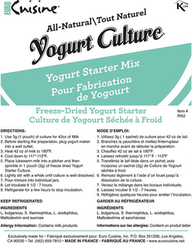 Euro Cuisine homemade yogurt setup with jars for fresh, creamy results
