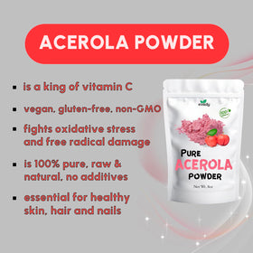 EVADY Acerola powder bowl with mix suggests desserts and yogurt add-ins