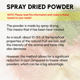 EVADY Pineapple Powder ingredients label close-up mentions natural nutrients and clean sourcing