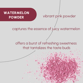 EVADY Watermelon Powder dissolved in water creates a natural, refreshing juice.