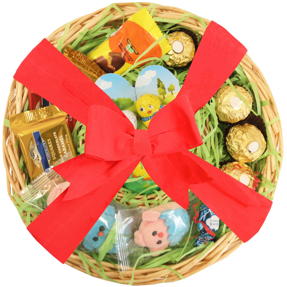 Eva's Gift Universe Easter basket eggs-bunnies on a festive tray for sharing.