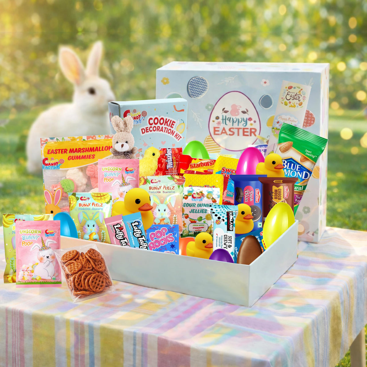 Eva's Gift Universe Easter care package college-surprise scene for dorm gifting