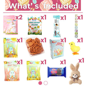 Eva's Gift Universe Easter care package blue box variety snacks collection for gifting