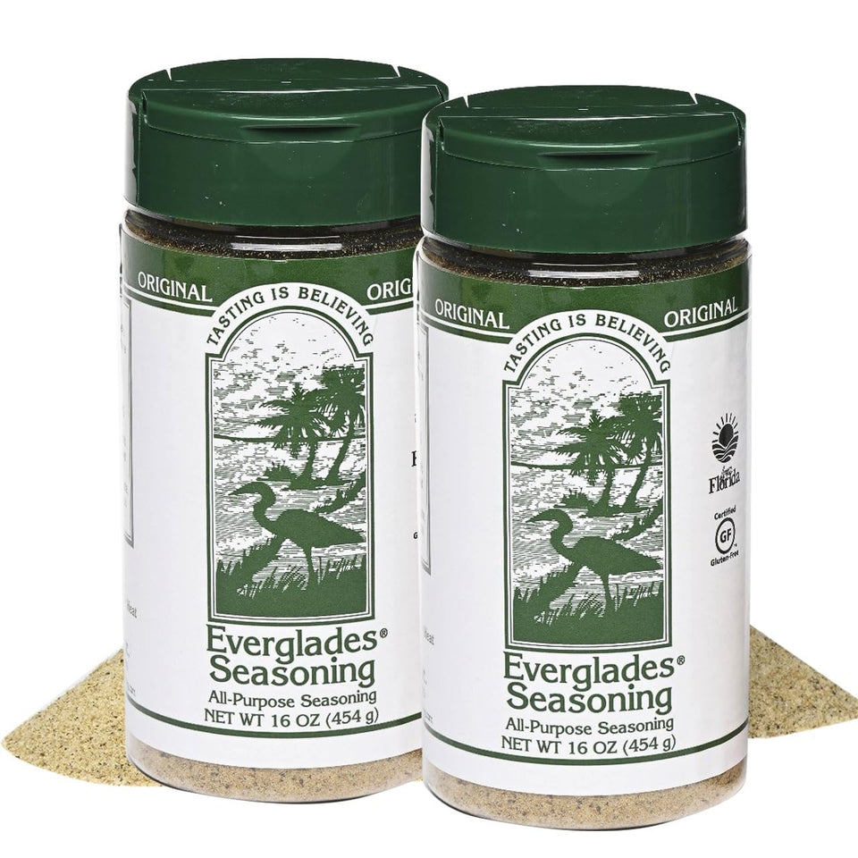 Everglades All Purpose Seasoning 2-Pack pack shot boosts versatile everyday meals.