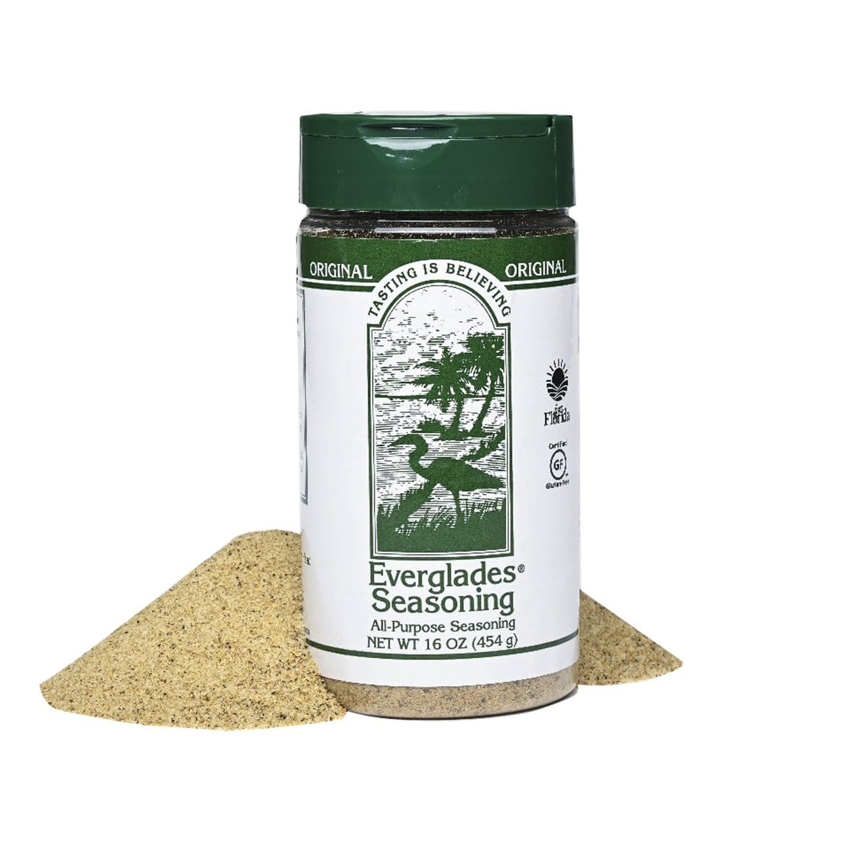 Everglades All Purpose Seasoning Blend bottle front highlighting bold flavor for grills and everyday meals.