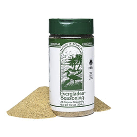 Everglades All Purpose Seasoning Blend bottle front highlighting bold flavor for grills and everyday meals.