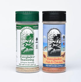 Everglades All Purpose Seasoning jar adds versatile flavor to meats and veggies
